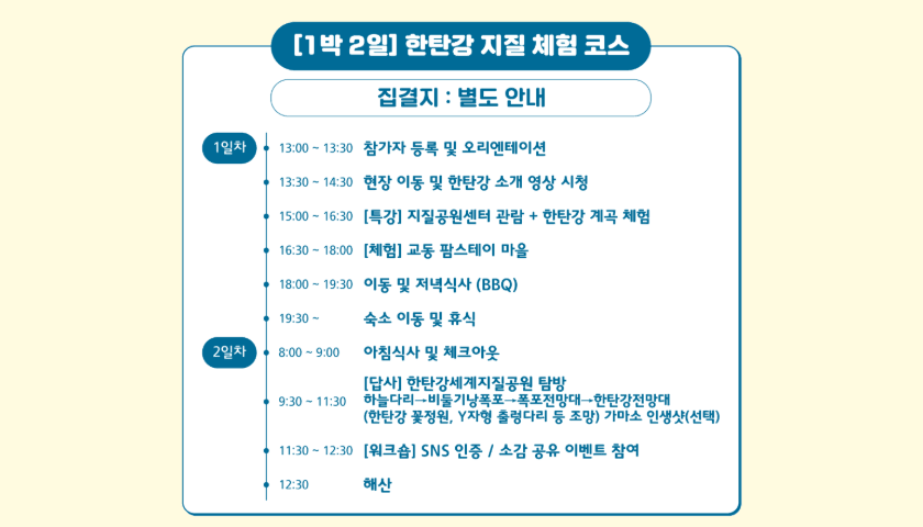 한탄강 지질 체험/힐링 투어 패키지 진행 사진 3