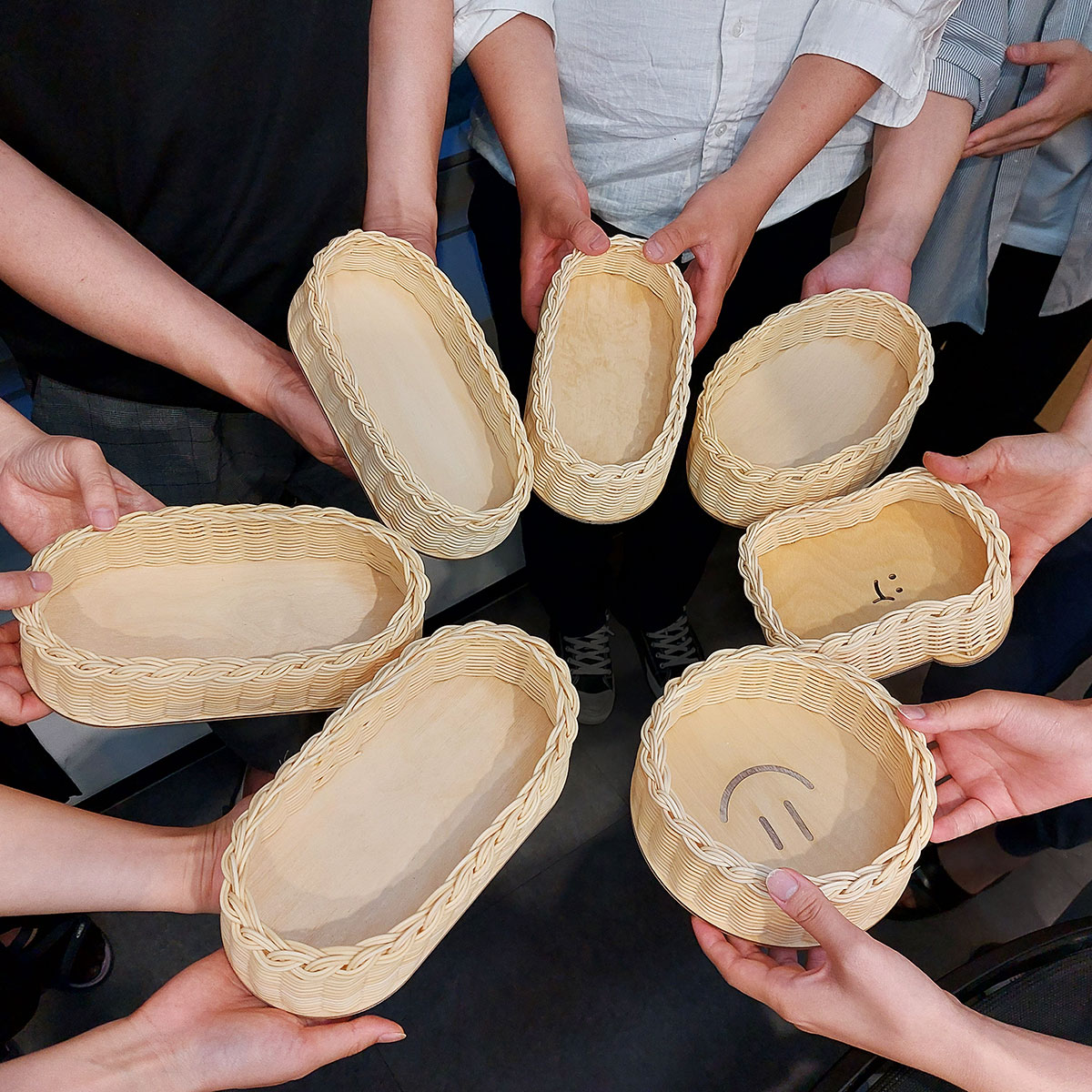 감성 라탄 트레이-image-0