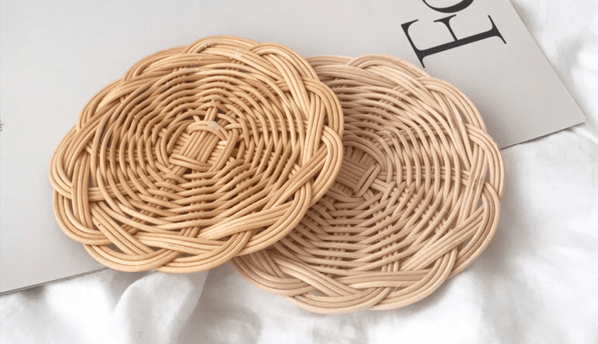 감성 라탄 티코스터 상품 이미지 1