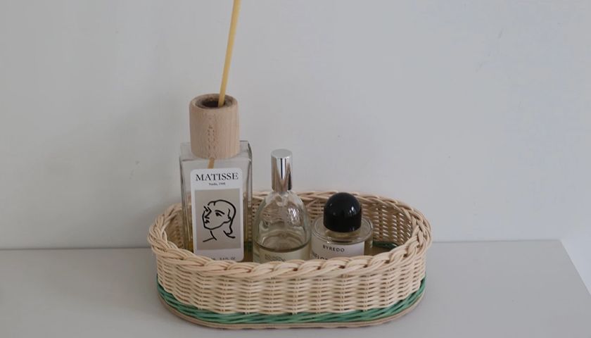 라탄 트레이 바구니