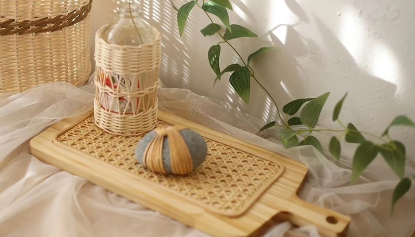 라탄 쟁반 트레이 상품 이미지 1