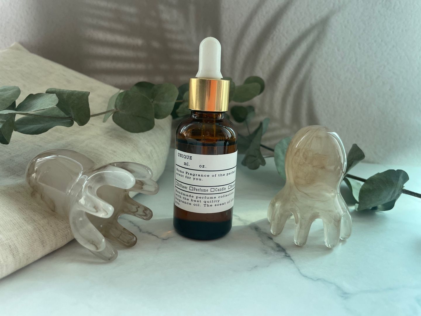 괄사를 이용한 아로마 디톡스 테라피