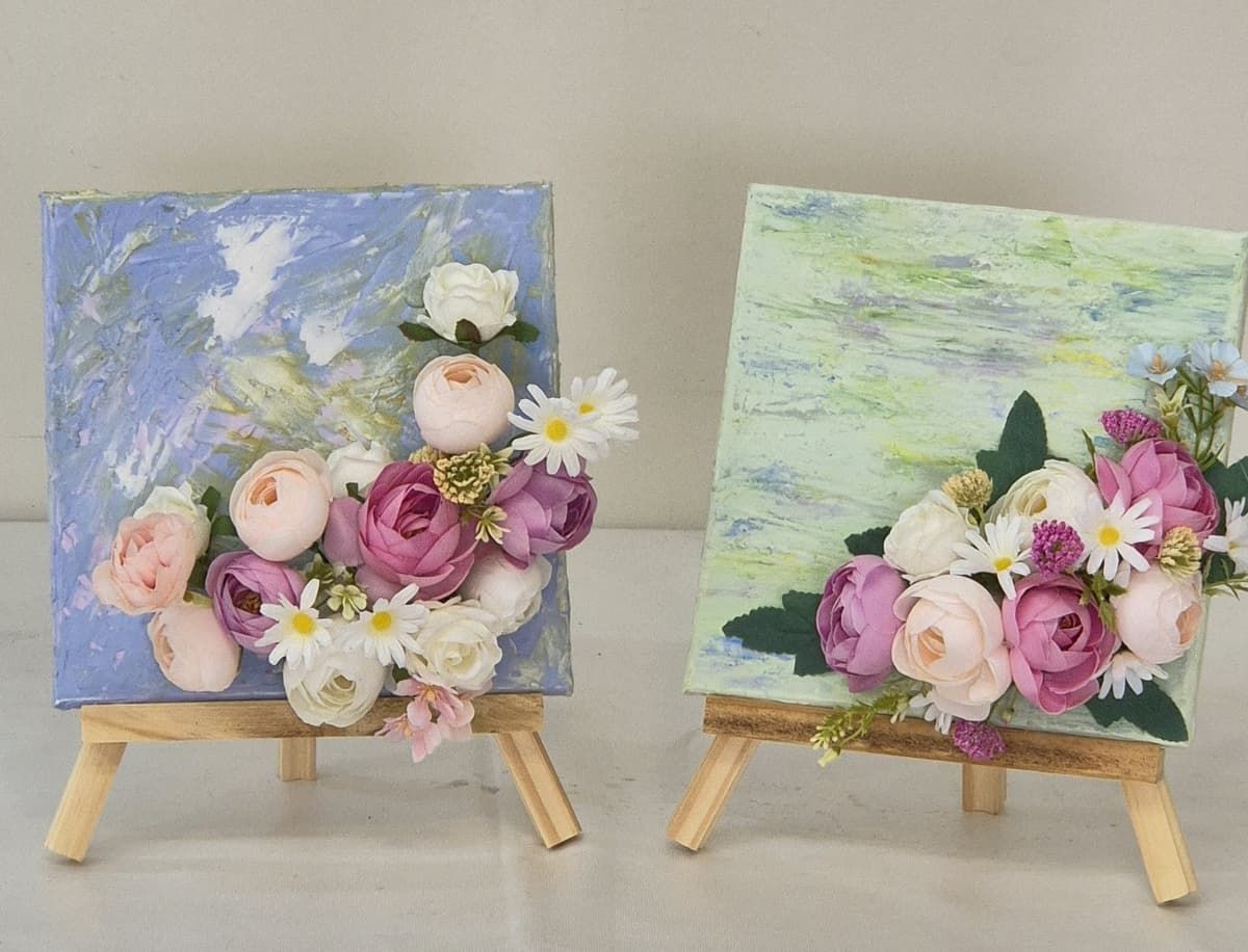 백드롭 실크 플라워 액자 상품 이미지 1