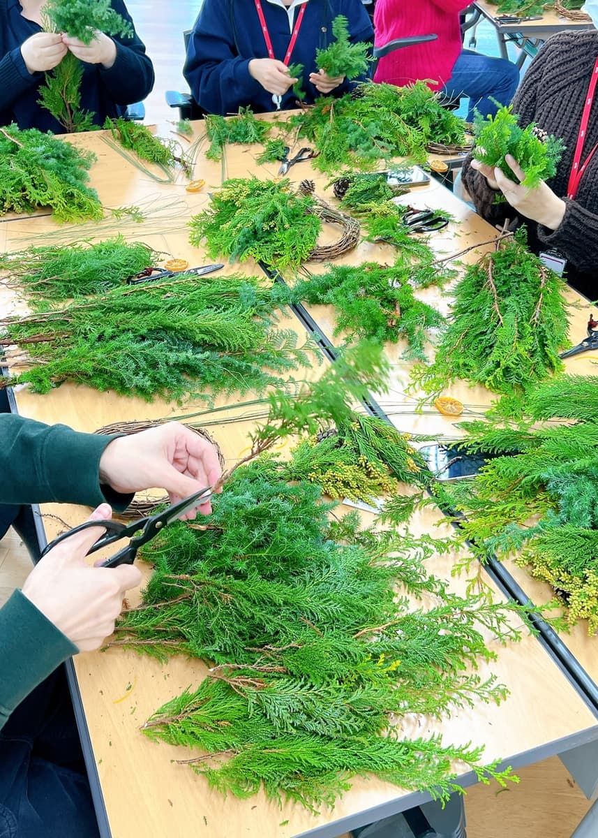 천연 크리스마스 감성 리스 썸네일