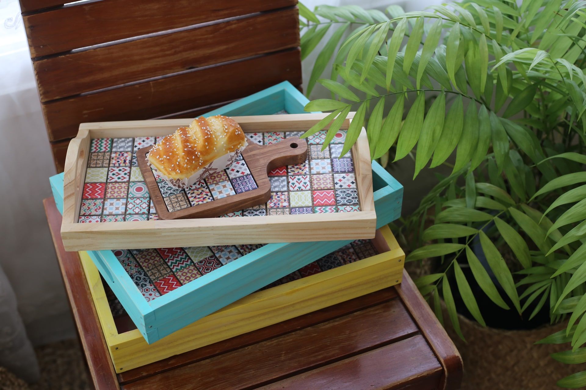 나만의 원목타일쟁반 상품 이미지 1