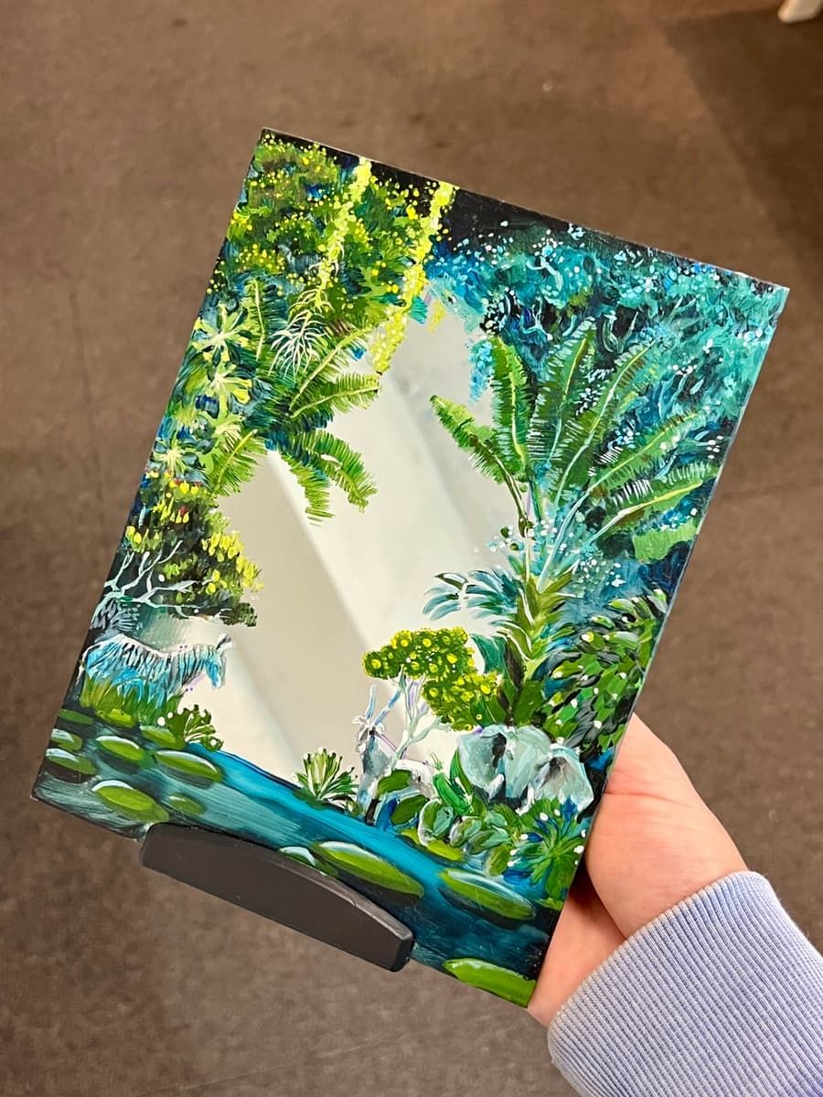 힐링과 비전을 담은 거울 페인팅 원데이 클래스 진행 사진 3