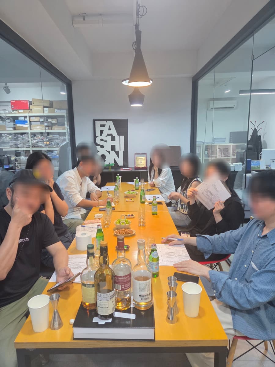 위스키 테이스팅과 비지니스 매너 진행 사진 5