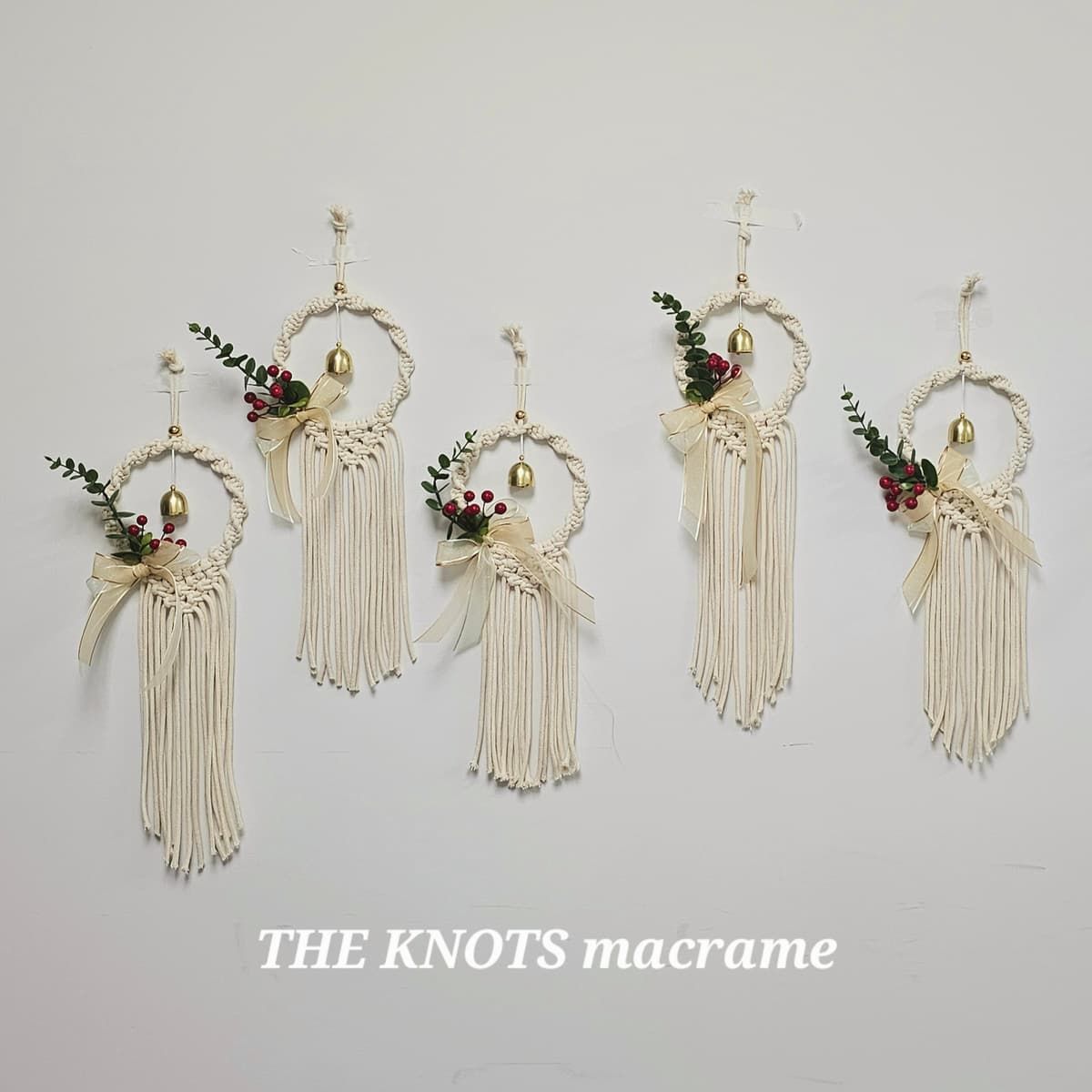 마크라메 플라워 리스 도어벨 상품 이미지 6