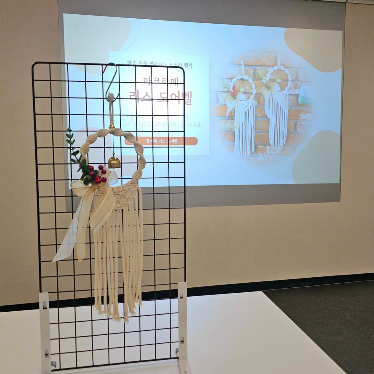 마크라메 플라워 리스 도어벨 상품 이미지 7