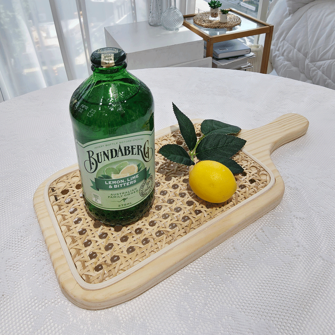 라탄 케인 트레이, 손잡이 우드 플레이트 프로그램 진행 사진 3