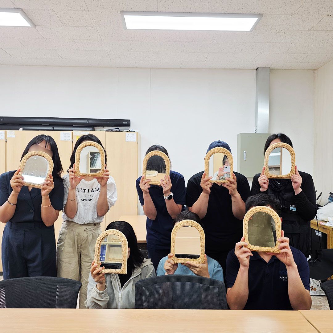 나를 비추는 시간, 라탄 아치형 거울 프로그램 상품 이미지 6