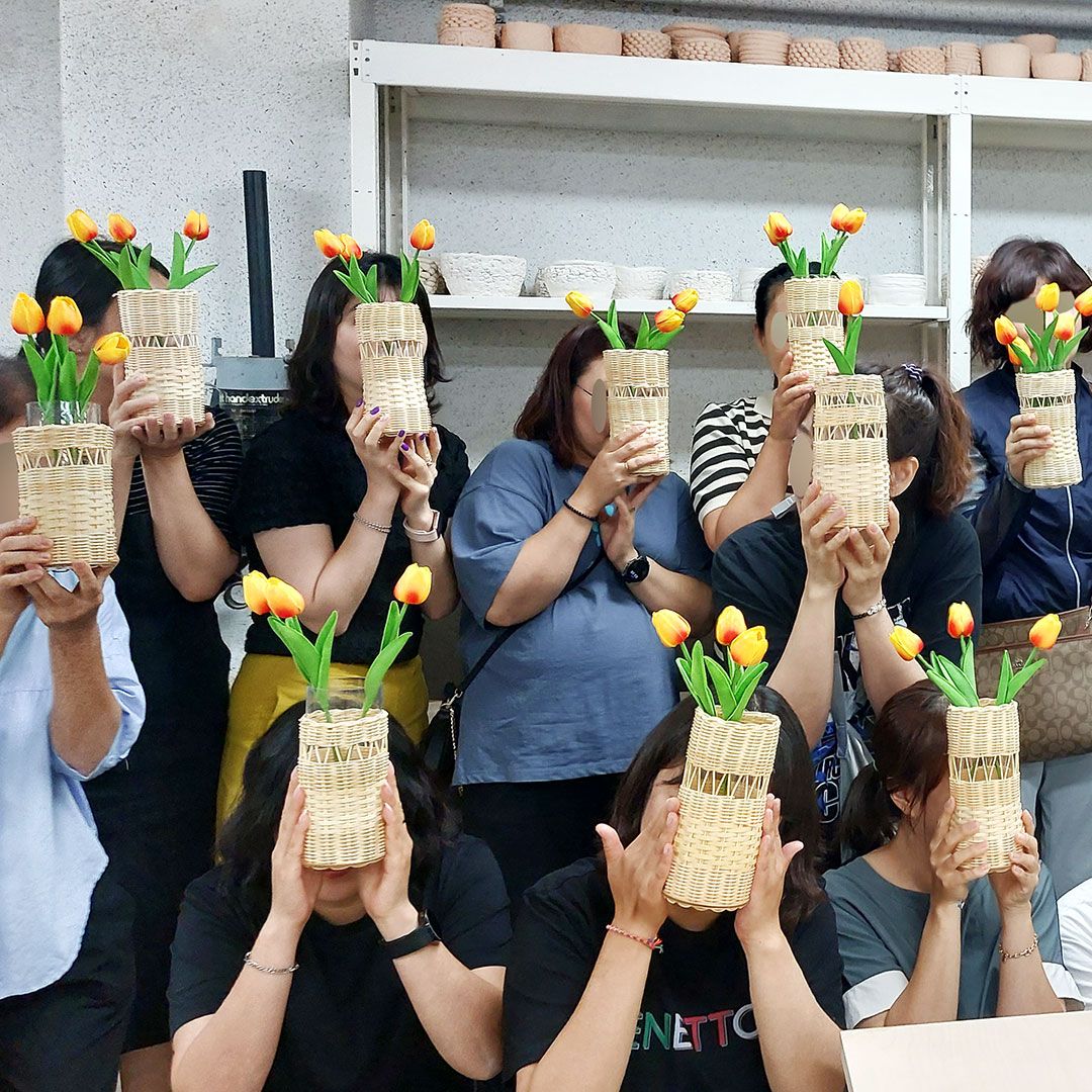 공간에 감성을 채우는, 라탄 화병 꽃병 프로그램 상품 이미지 6