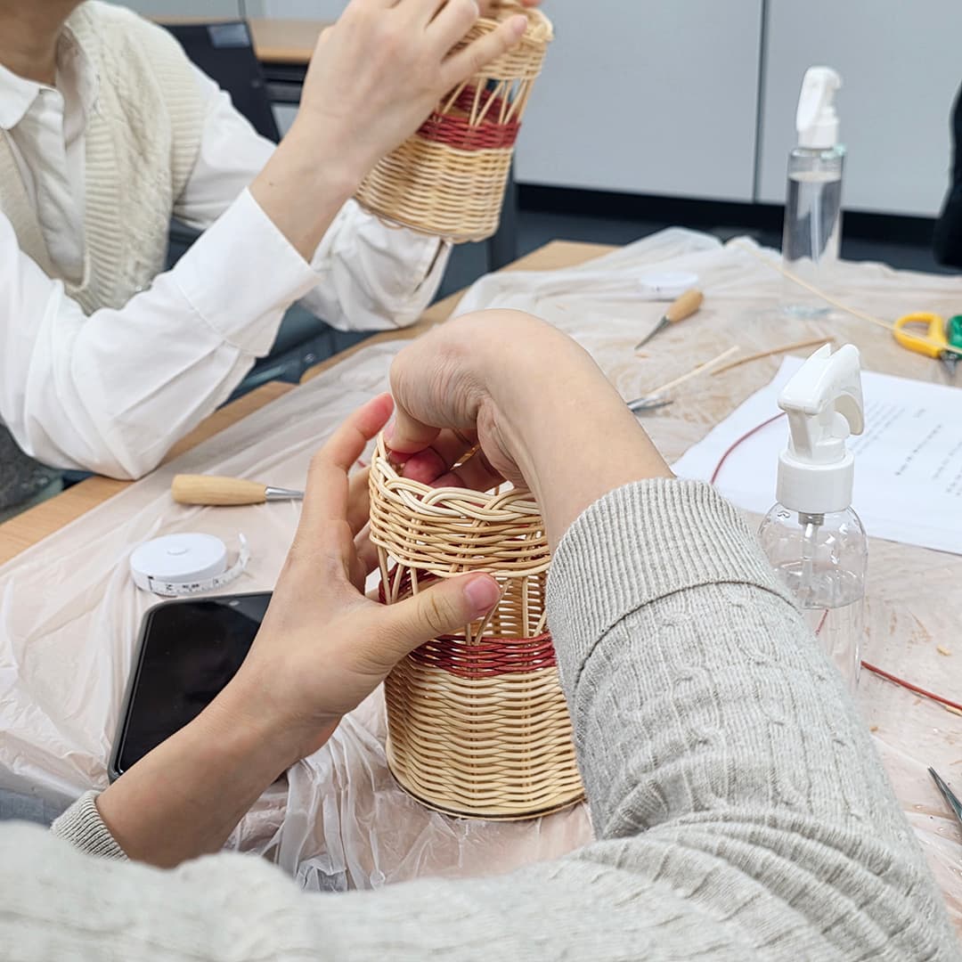 만능 데스크테리어 소품, 라탄 다용도통 프로그램 진행 사진 6