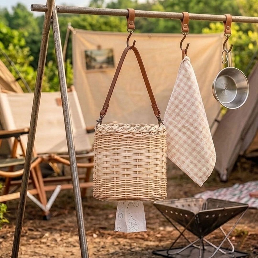 집안에서도 캠핑에서도, 라탄 휴지케이스 프로그램 진행 사진 3