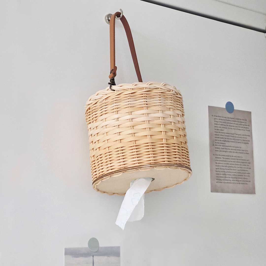 집안에서도 캠핑에서도, 라탄 휴지케이스 프로그램 진행 사진 2