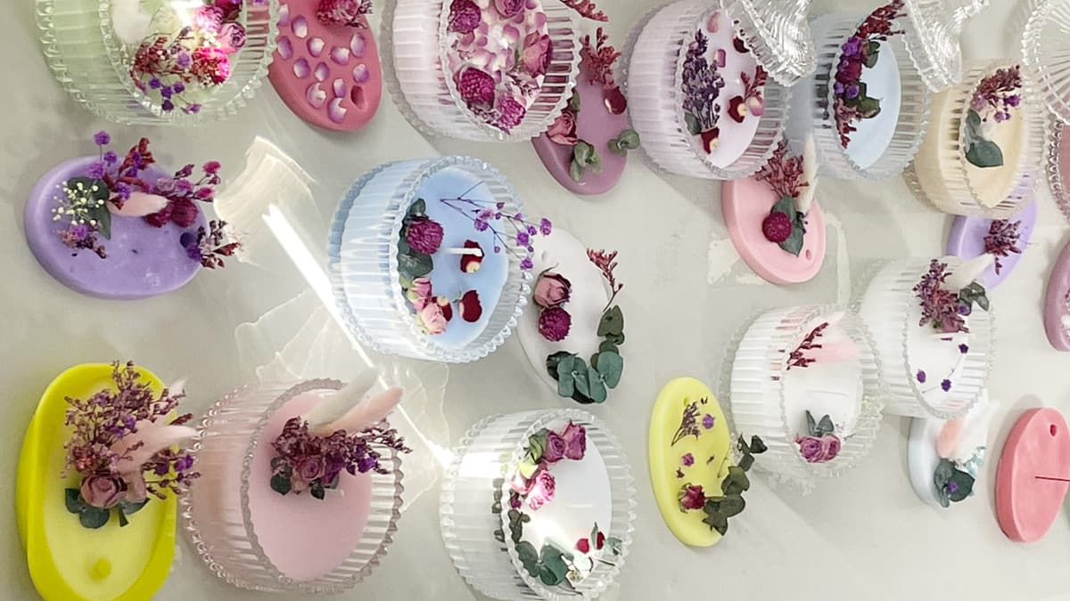 플라워 캔들 진행 사진 3