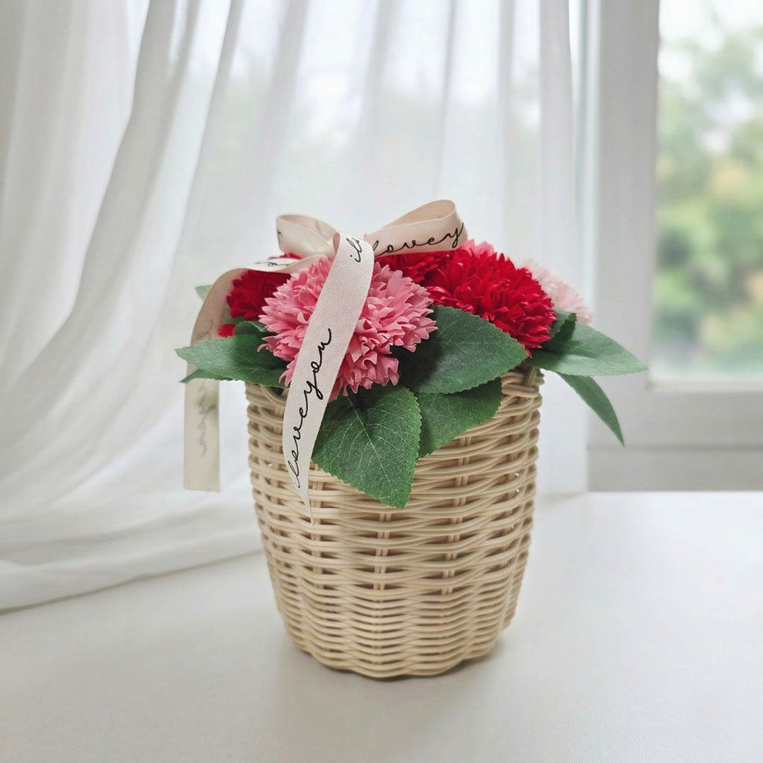 마음을 전하는, 라탄 화분 만들기 (장미 or 카네이션 센터피스)