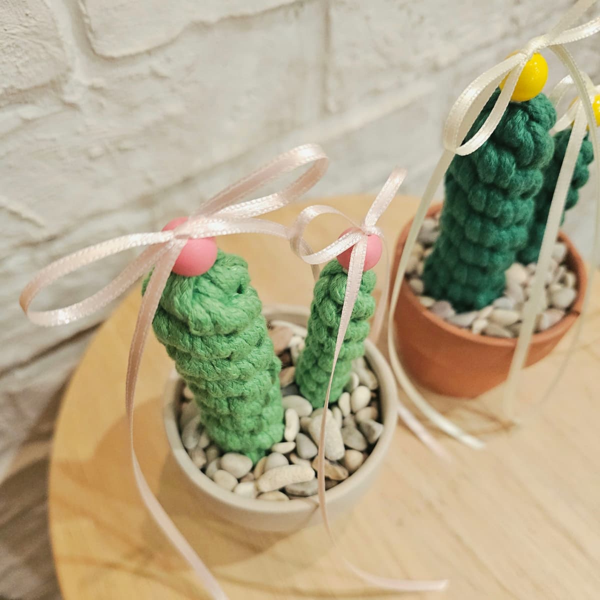 마크라메 미니 선인장 만들기 | 힐링 체험 클래스 진행 사진 4