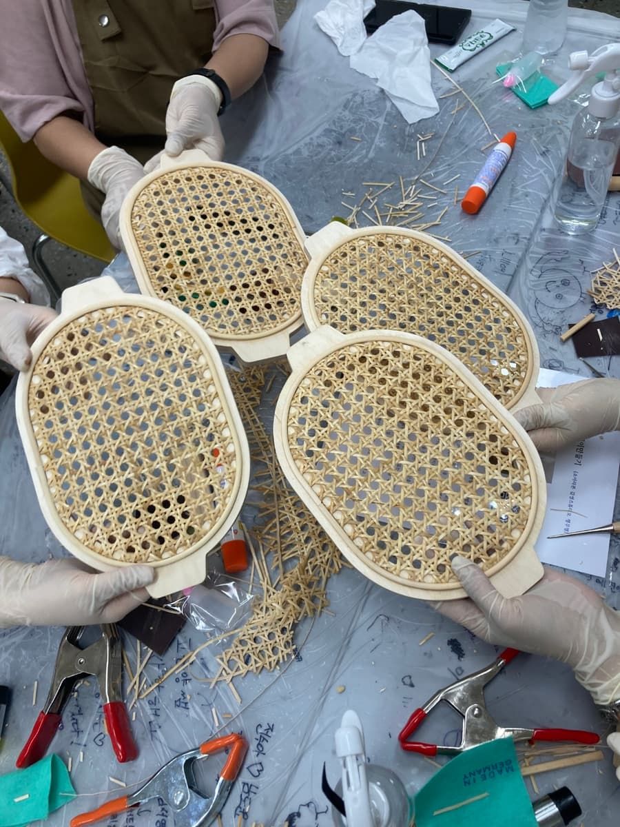 다듬고 두드리며 완성하는 라탄케인쟁반 만들기 상품 이미지 7