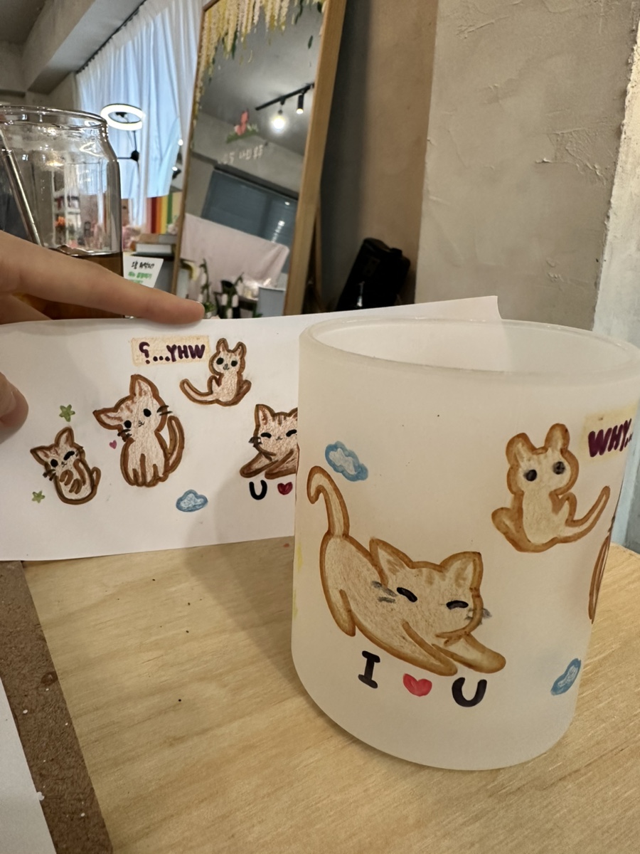 제로웨이스트 에코 굿즈 머그컵 드로잉 원데이 클래스 진행 사진 9