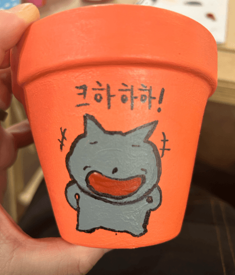 플랜트 무드 컬러 워크숍 : 나만의 컬러로 채우는 화분 페인팅 진행 사진 2