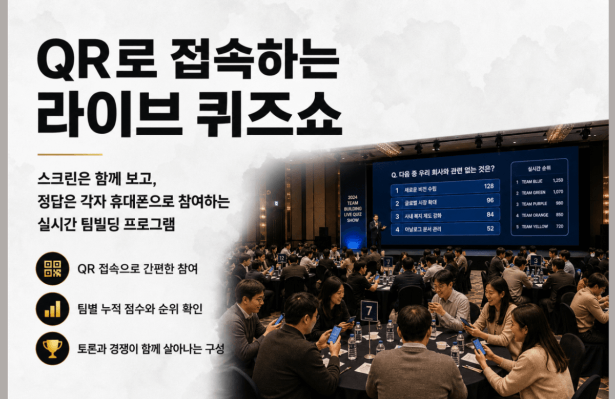 QR로 접속하는 라이브 퀴즈쇼 썸네일