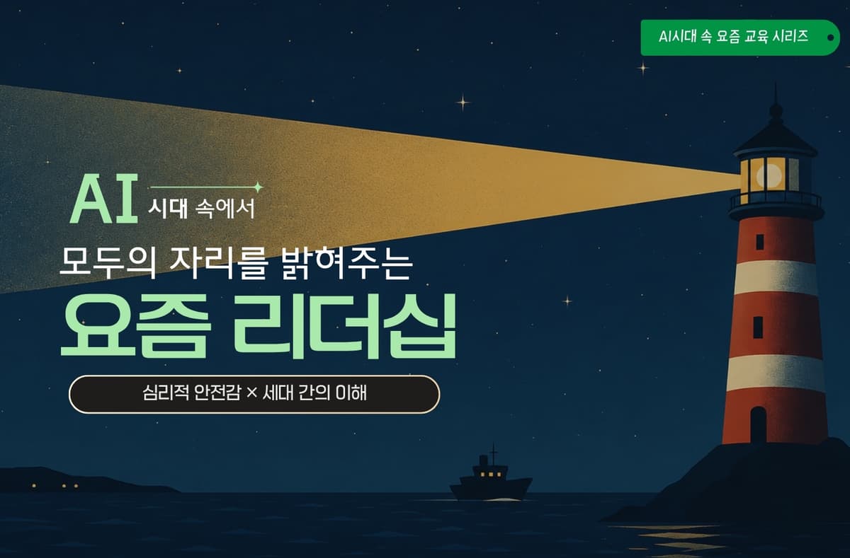 AI시대속에서 모두의 자리를 밝혀주는 요즘 리더십